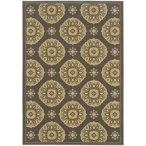 Style Haven Genevieve Multi Layers Area Rug Cream/Green 8' Round Style Haven Genevieve Multi Layers Area Rug Cream/Green 8' Round